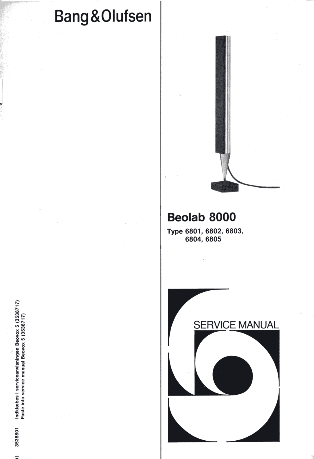 Bang Olufsen Beolab 8000 Schematic