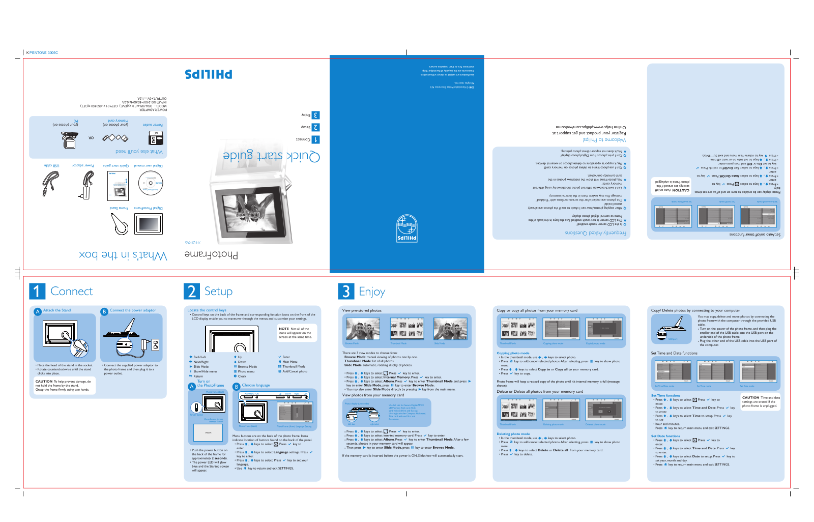 Philips 7FF2FPAS Quick Start Manual