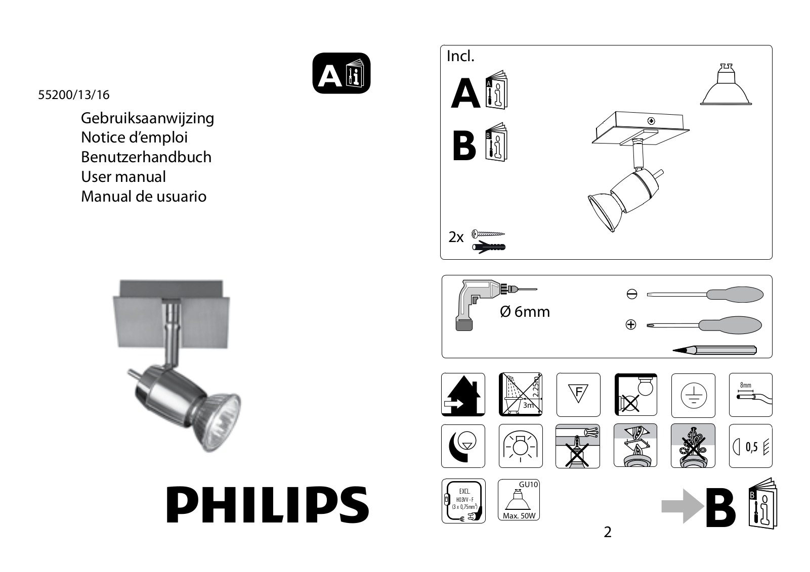 Philips 55200-13-16 User Manual