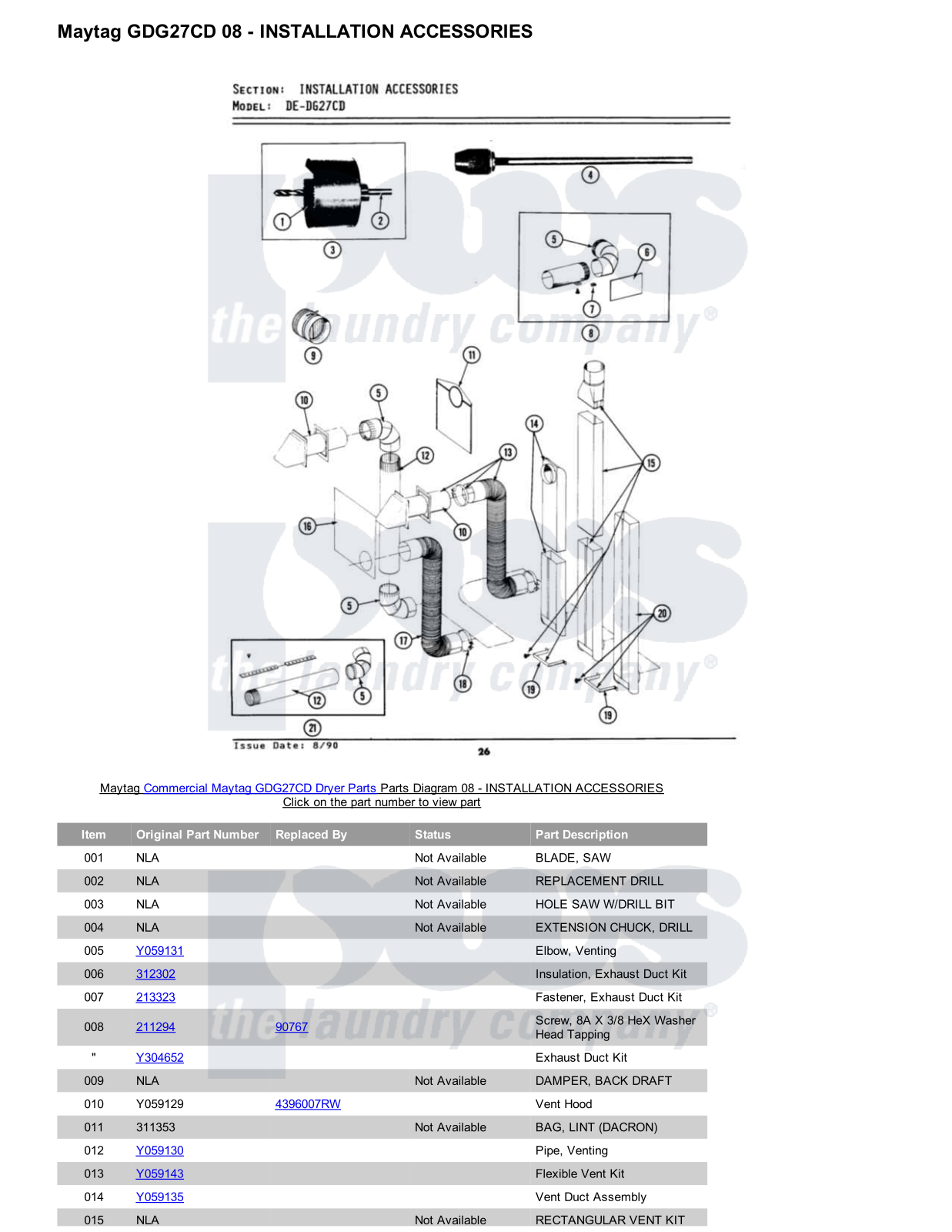 Maytag GDG27CD Parts Diagram