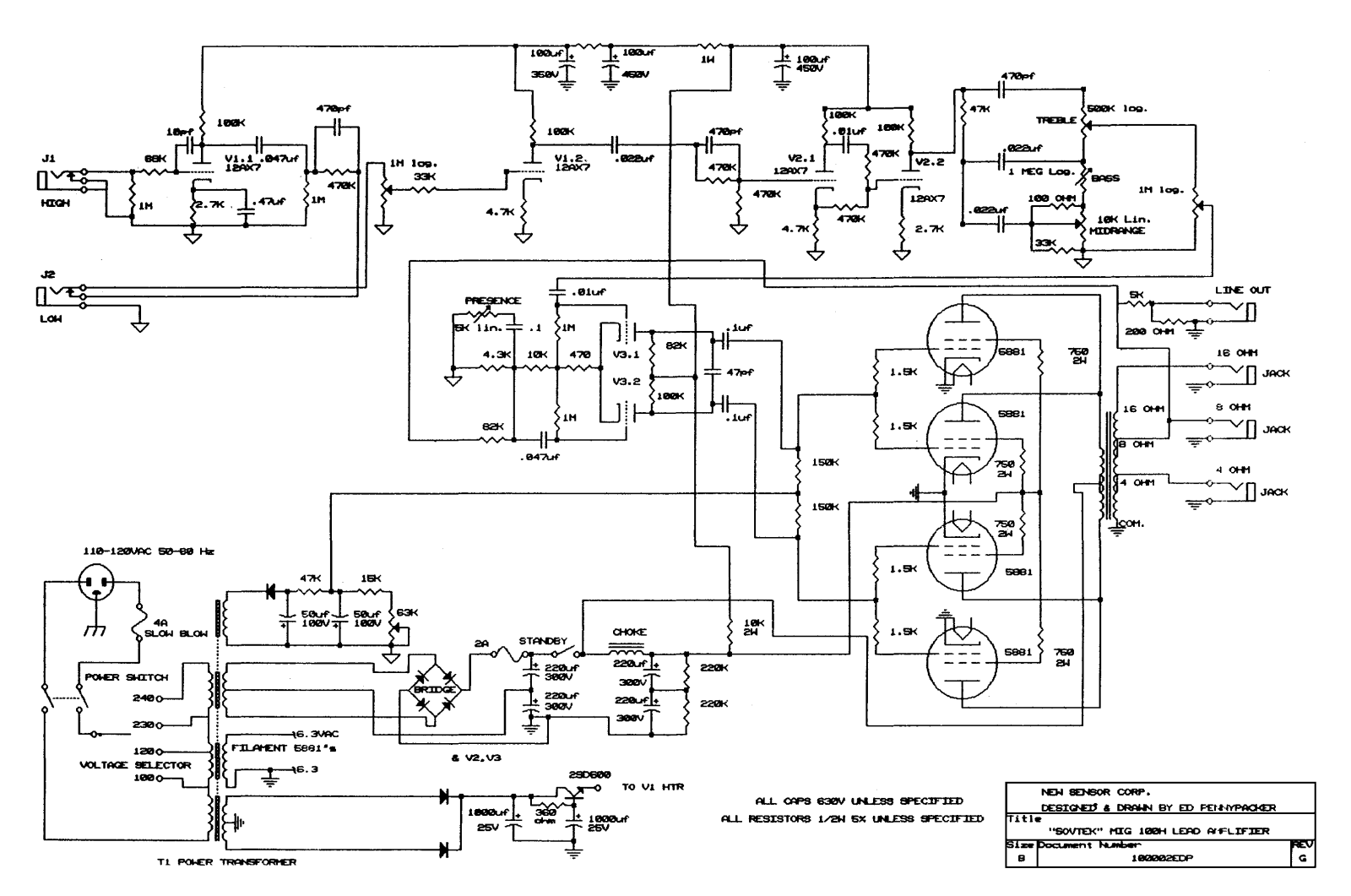 Sovtek mig100h schematic