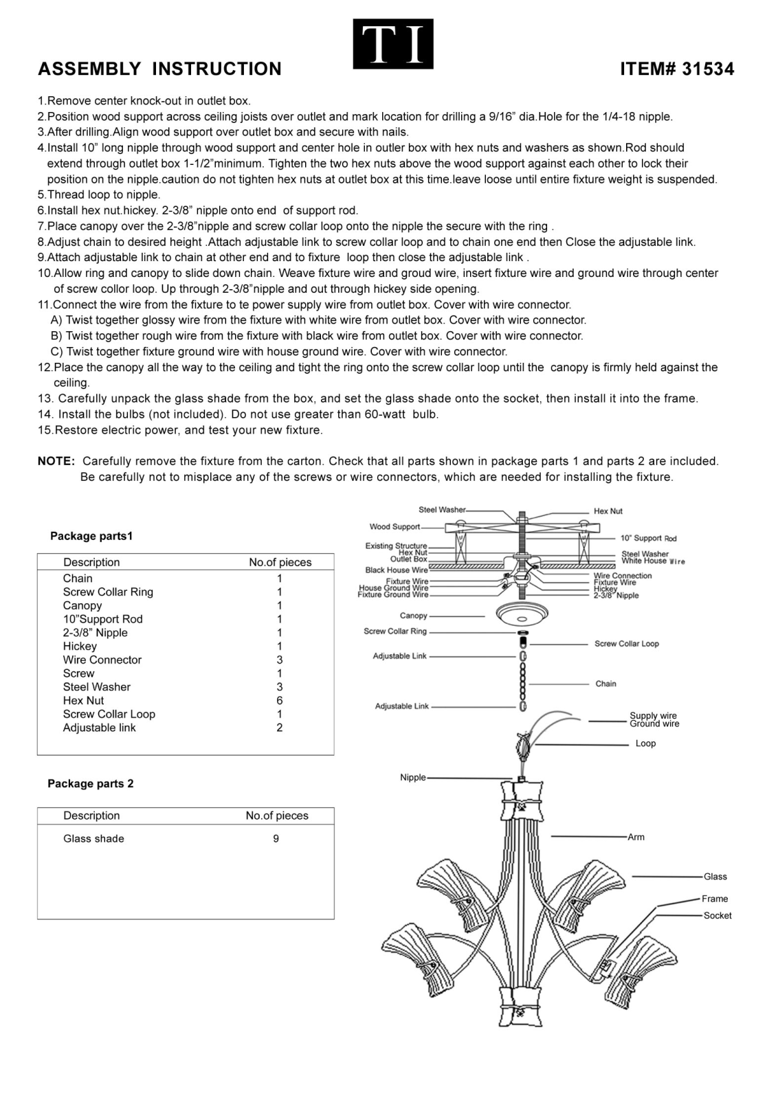 Triarch 31534 User Manual