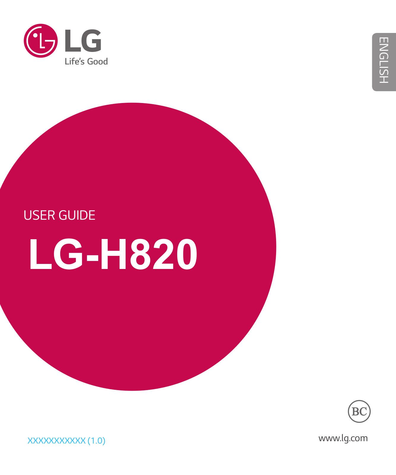 LG H820 Users manual