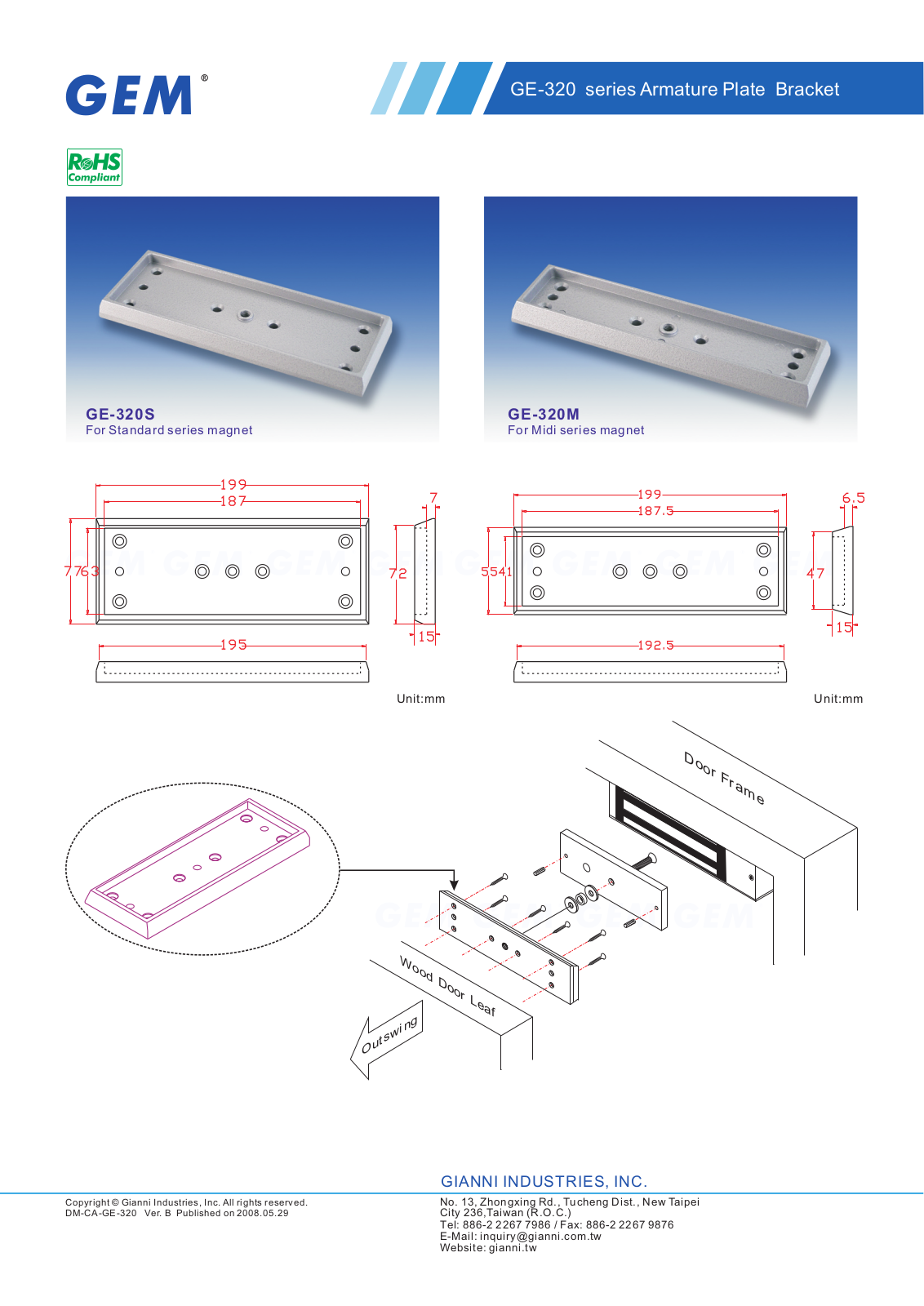 Gianni Industries GE-320 User Manual