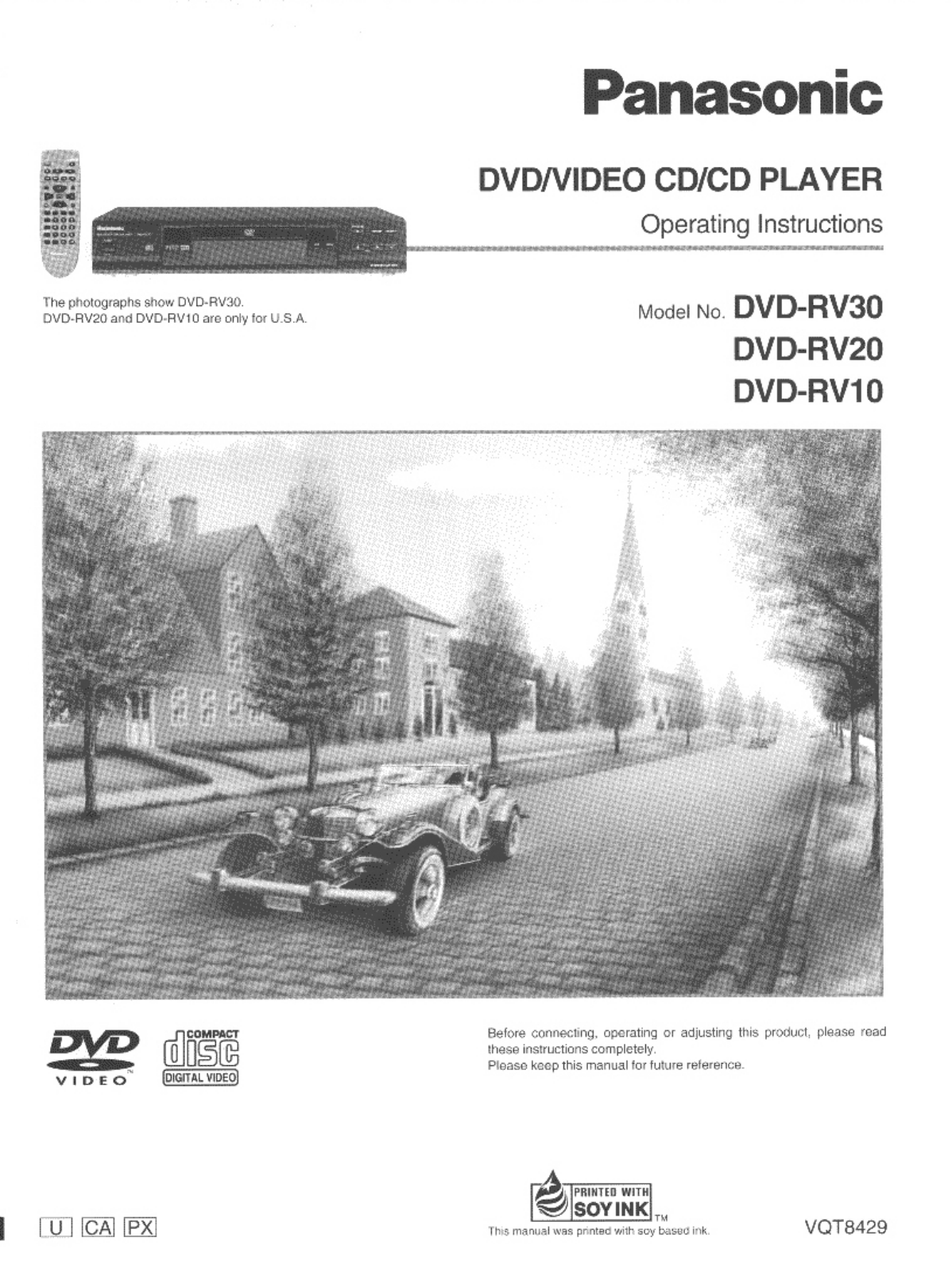 Panasonic DVD-RV20, DVD-RV10, DVD-RV30 User Manual