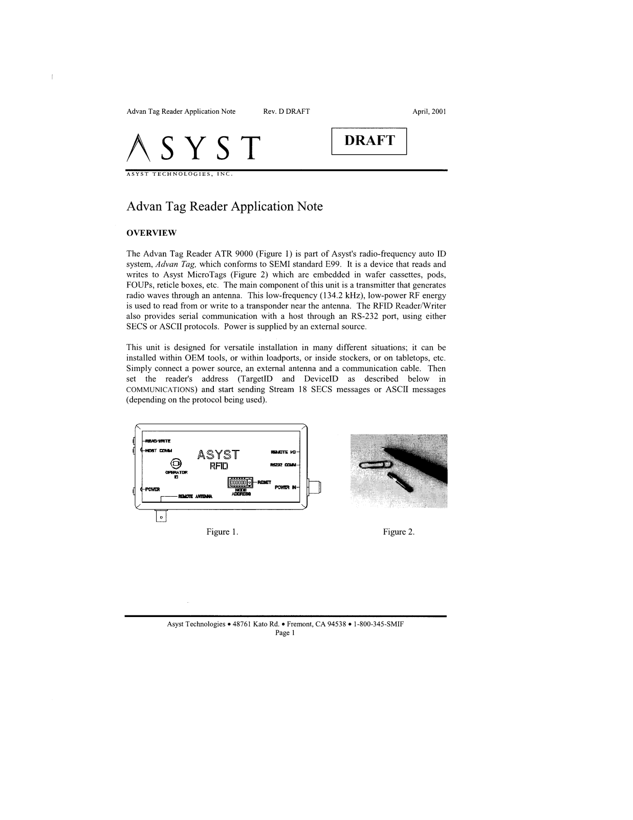 Asyst Technologies ATR9000 Users Manual