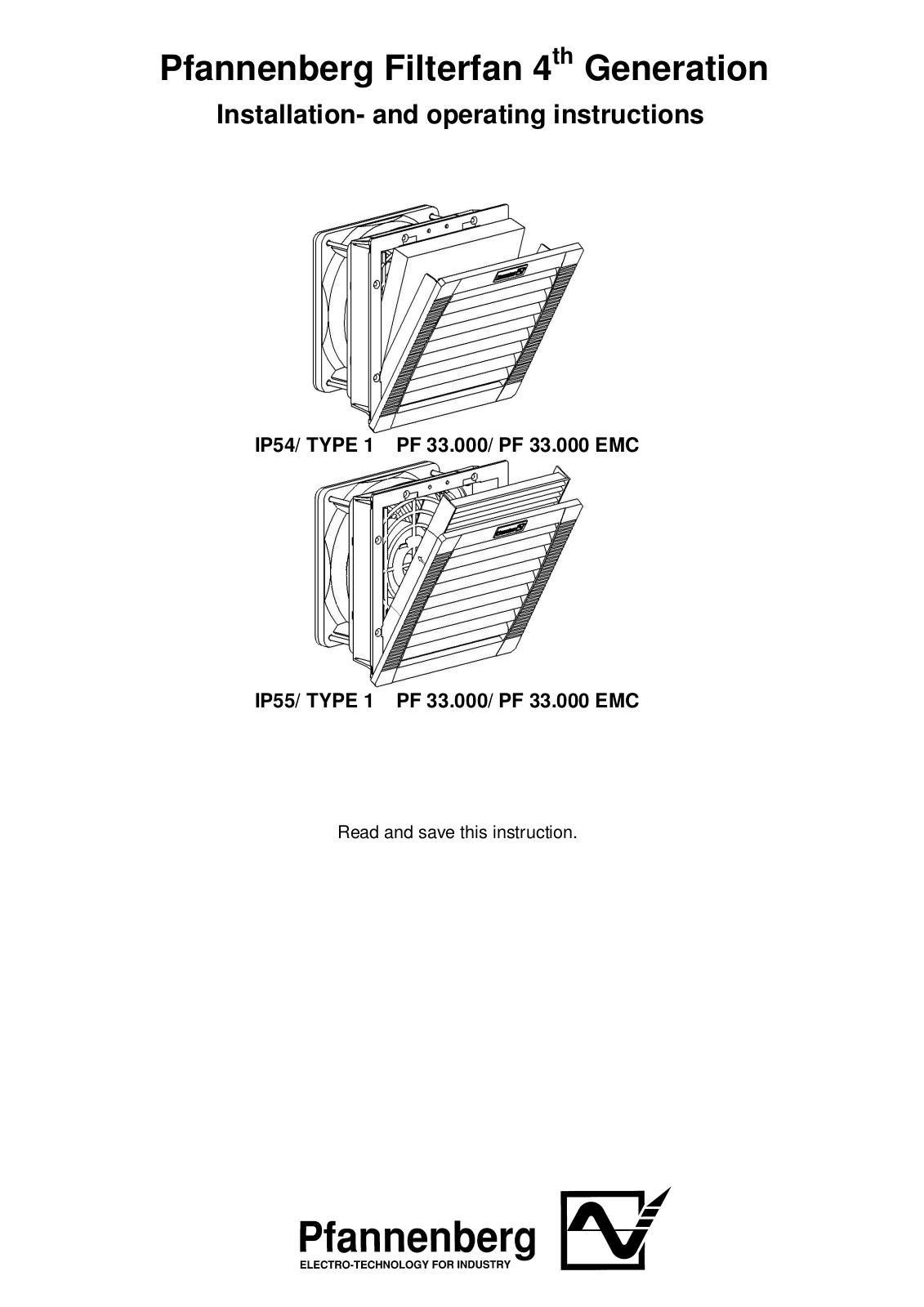 Pfannenberg PF 33.000 Data Sheet - ManualMachine.com