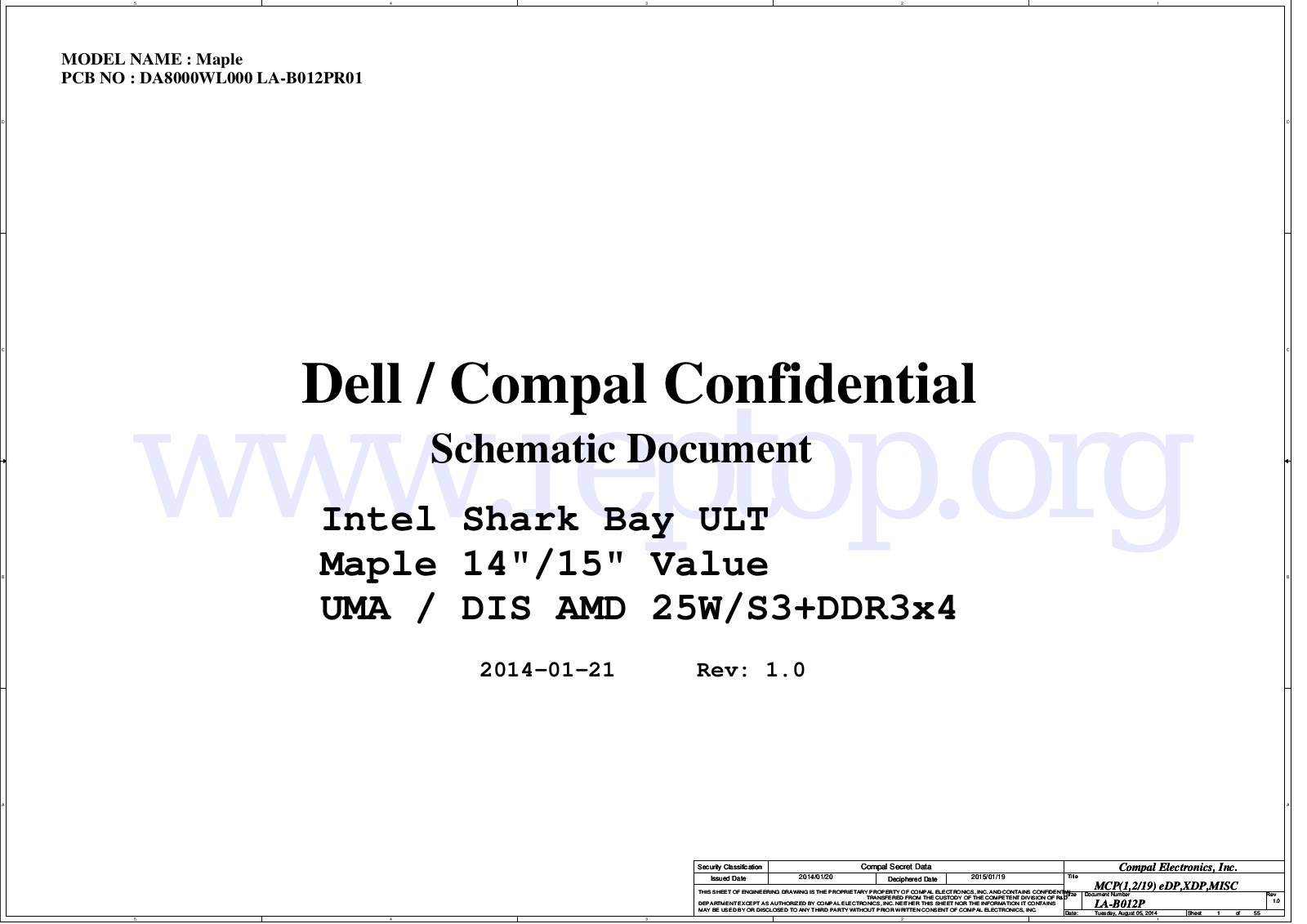 COMPAL LA - B012P Schematics