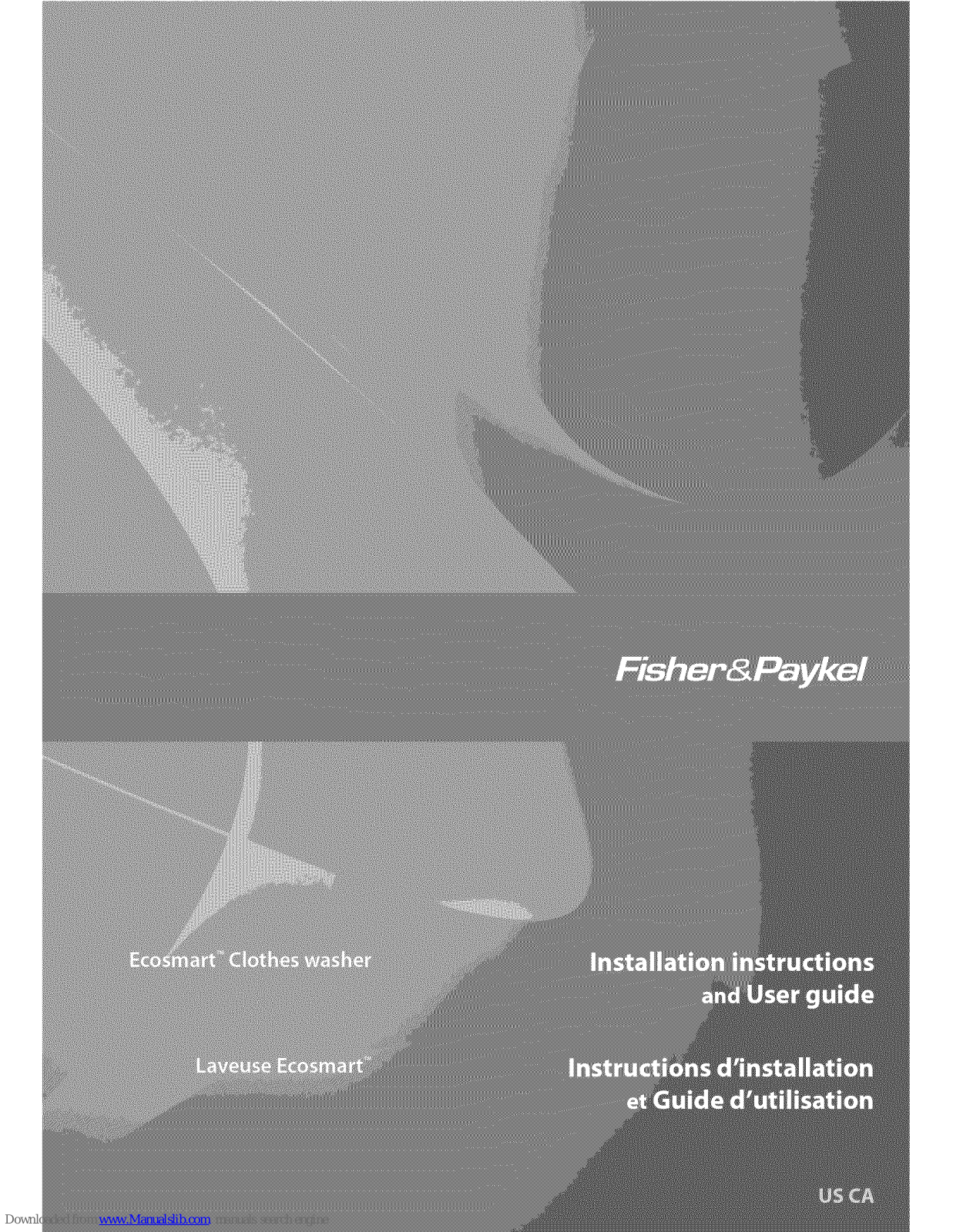 Fisher & Paykel Ecosmart Clothes Washer Installation Instructions & User Manual - ManualMachine.com
