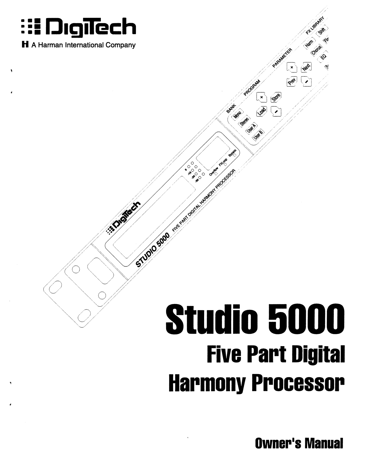 DigiTech STUDIO5000 User Manual