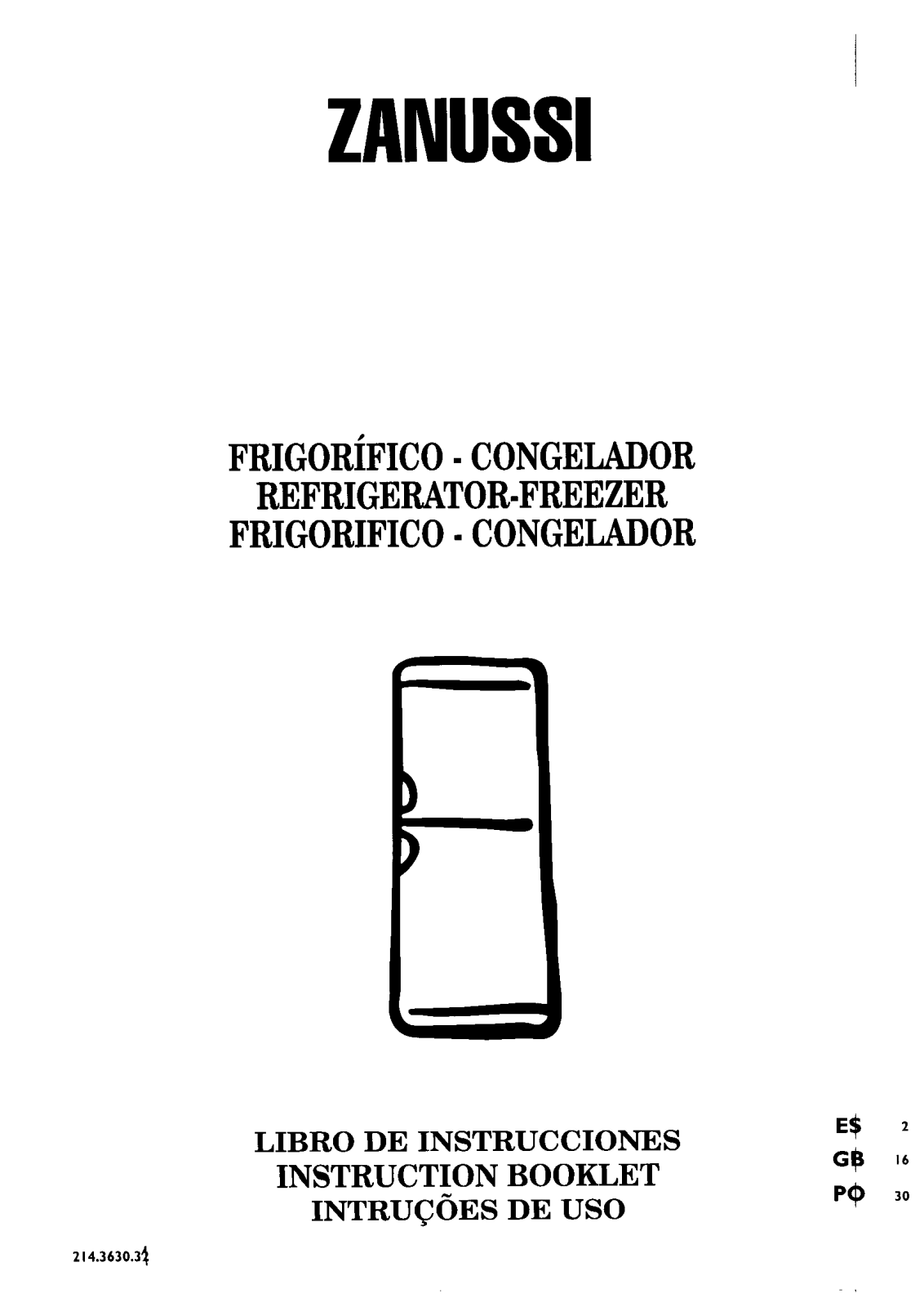 Zanussi ZK36SIL, ZK334L USER MANUAL