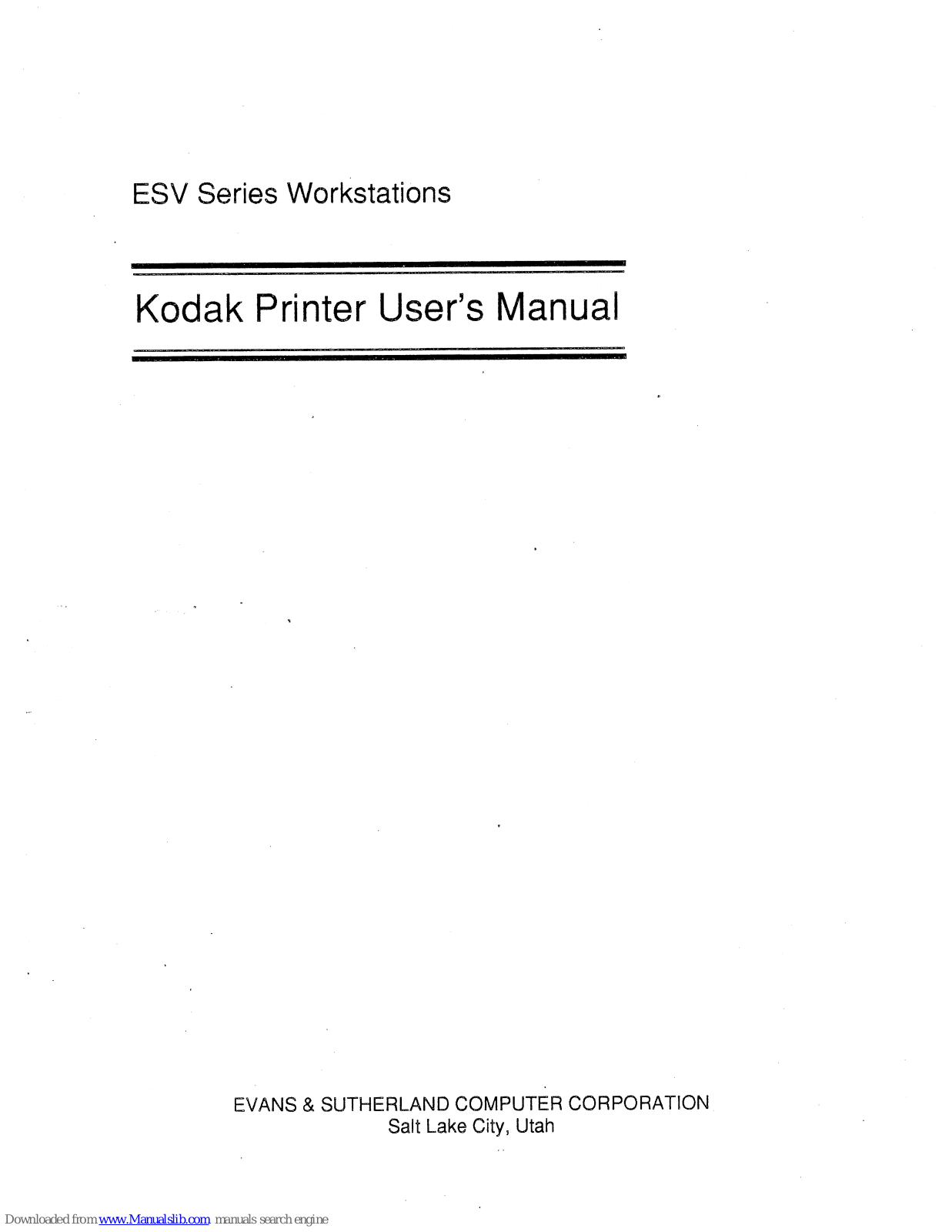 Kodak XL 7700 User Manual