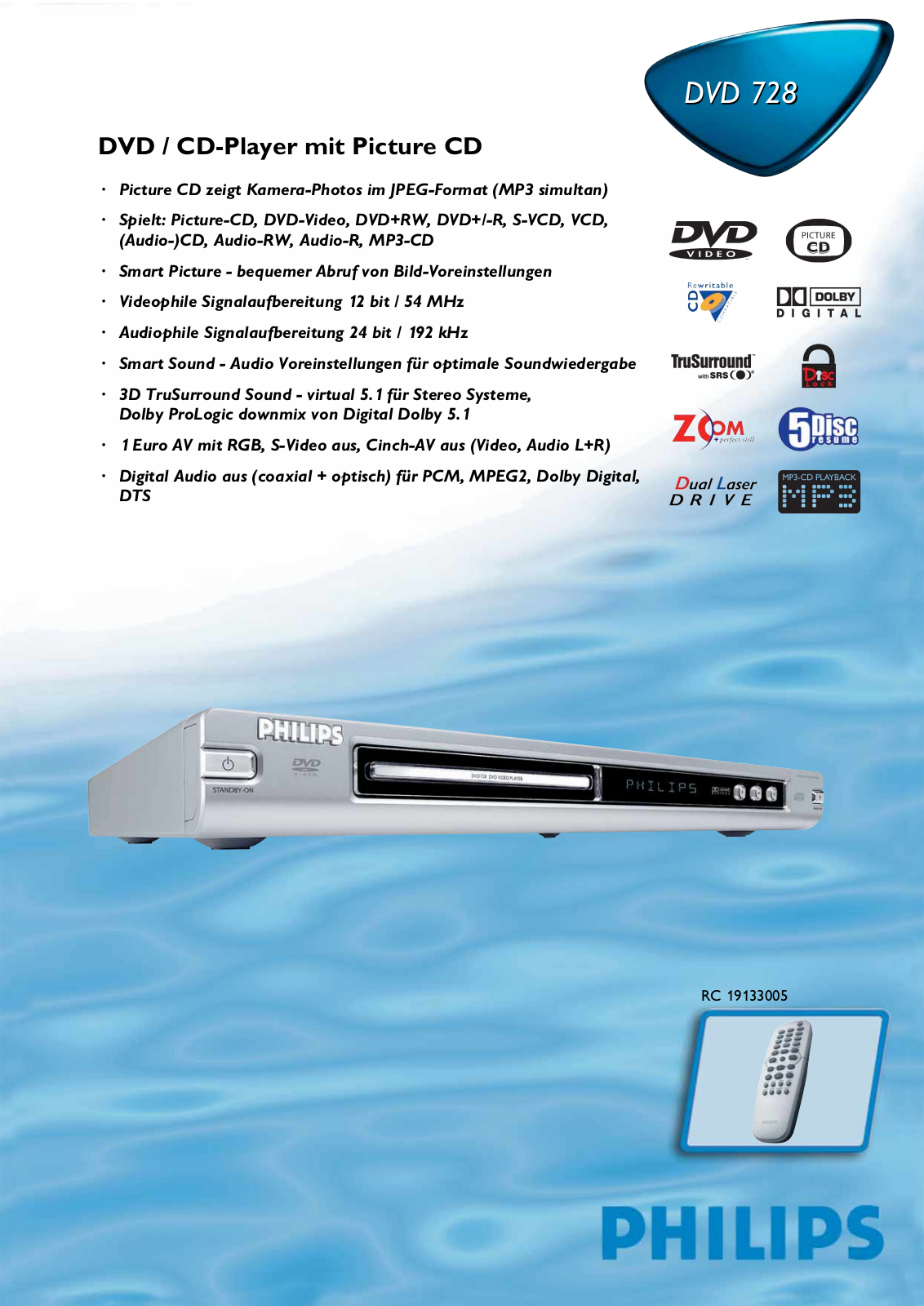 Philips DVD728 User Manual