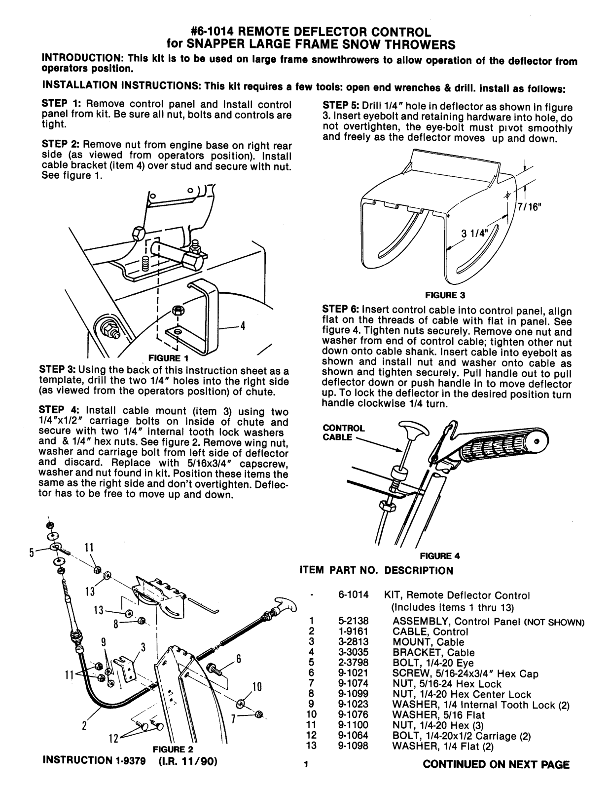 Snapper 6-1014 User Manual