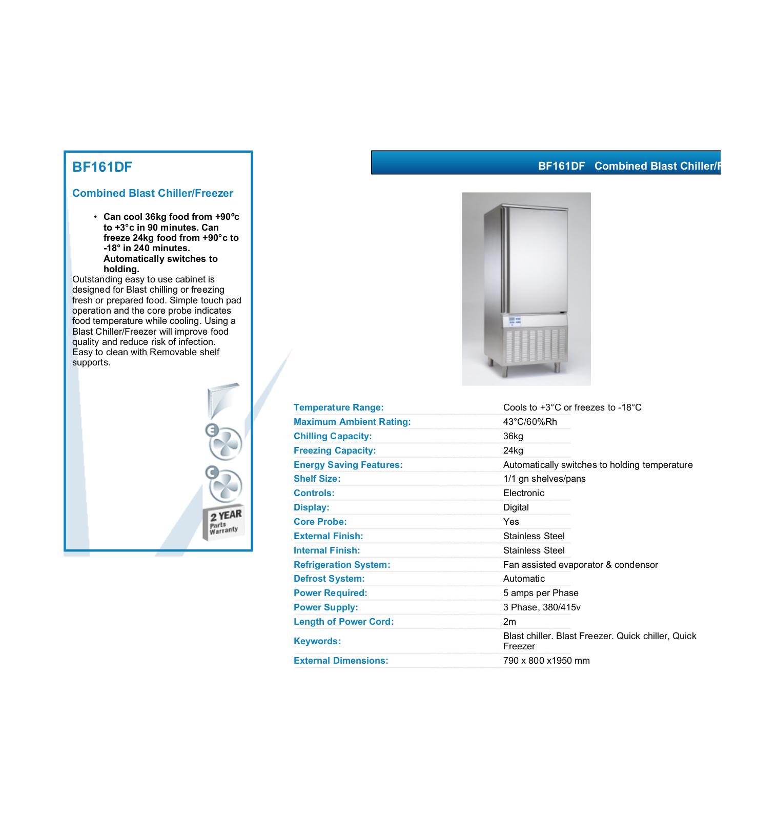 Valera BF161DF DATASHEET