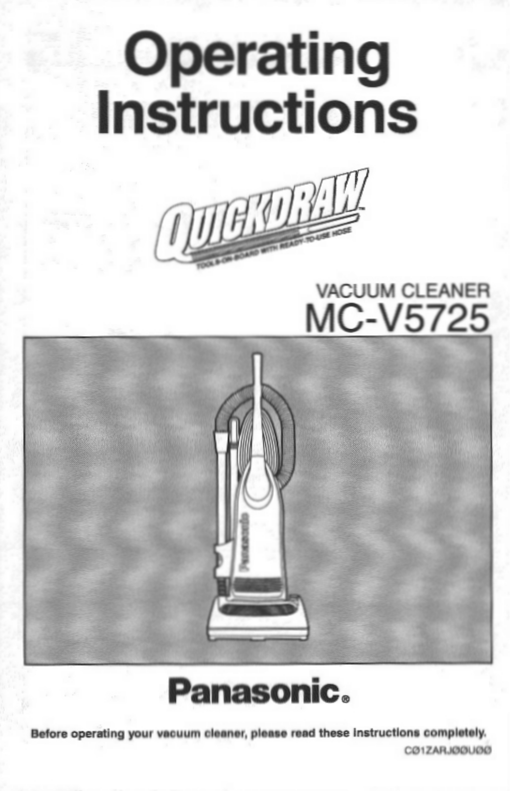 Panasonic mcv5725 Operation Manual