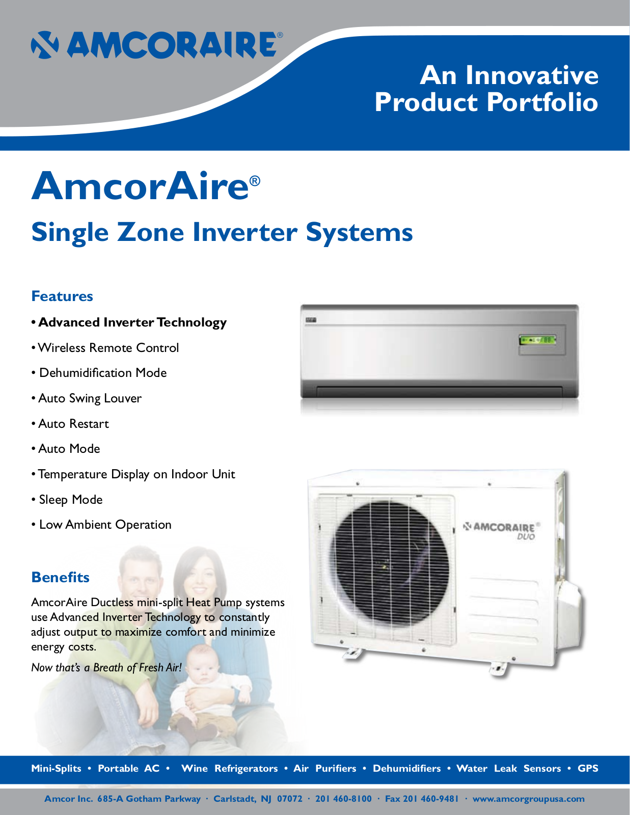 Amcor Single Zone Inverter Systems User Manual