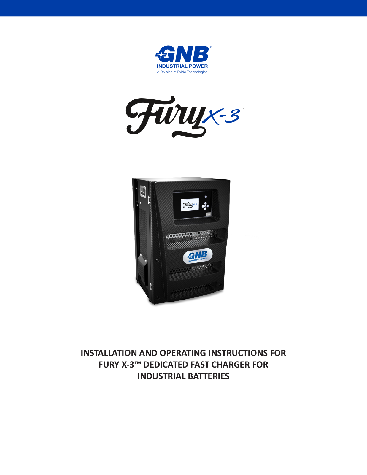 Gnb Fury X-3 User Manual