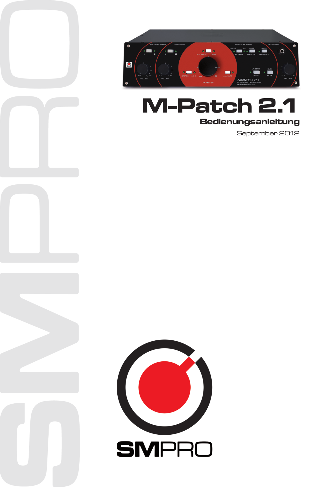 SM Pro Audio M-Patch 2.1 Operating Manual