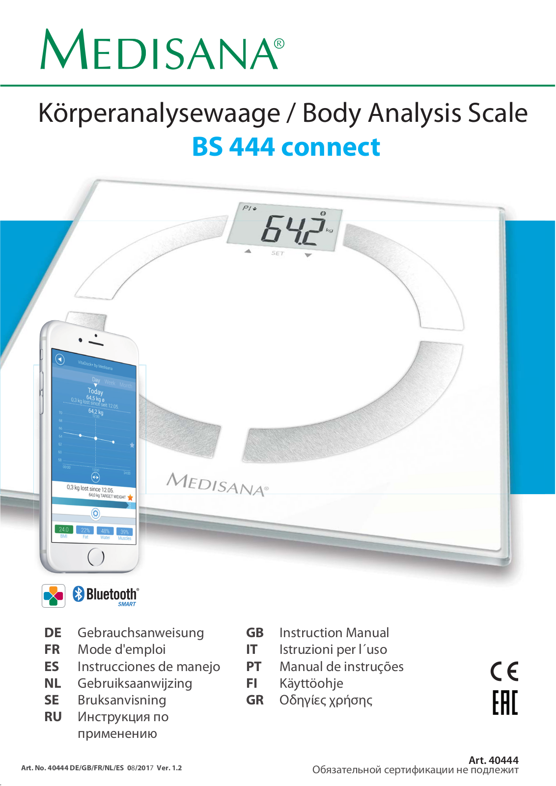 MEDISANA BS 444 User Manual