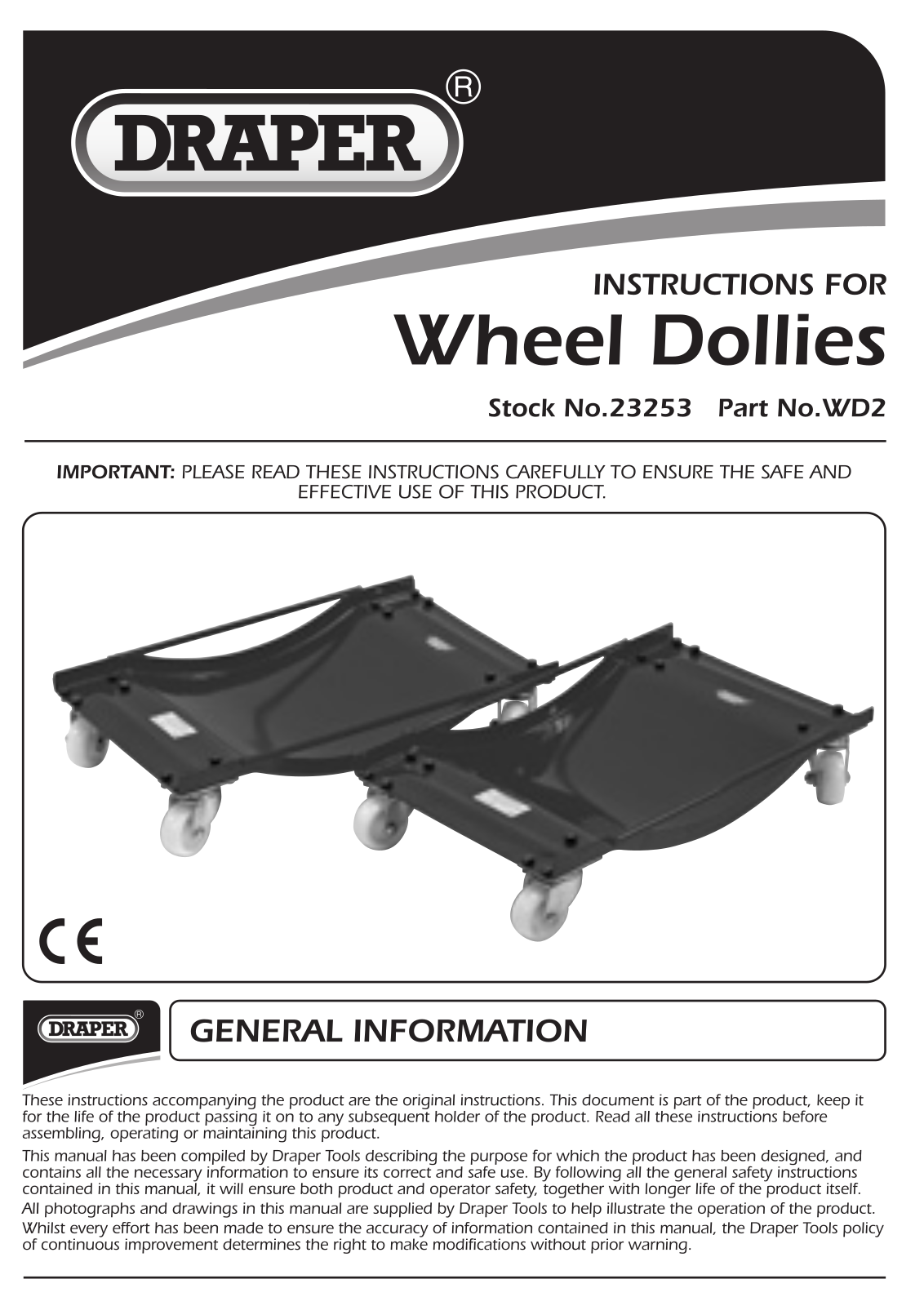 Draper WD2 Instruction Booklet - ManualMachine.com