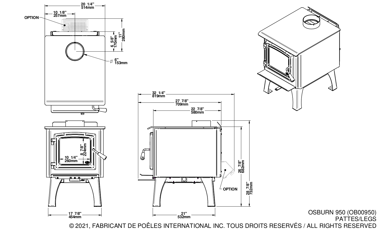 Osburn OB00950 Specifications Sheet - ManualMachine.com