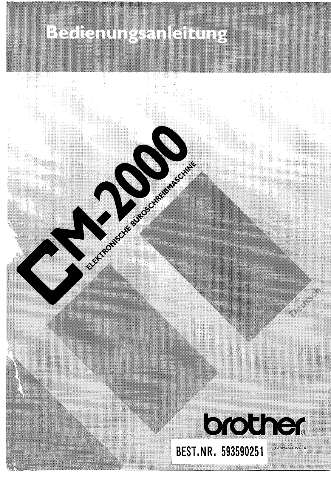 Brother CM2000 User Guide