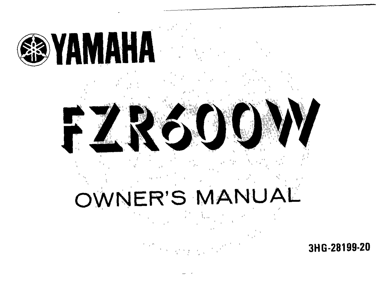 Yamaha FZR600 W 1990 Owner's manual