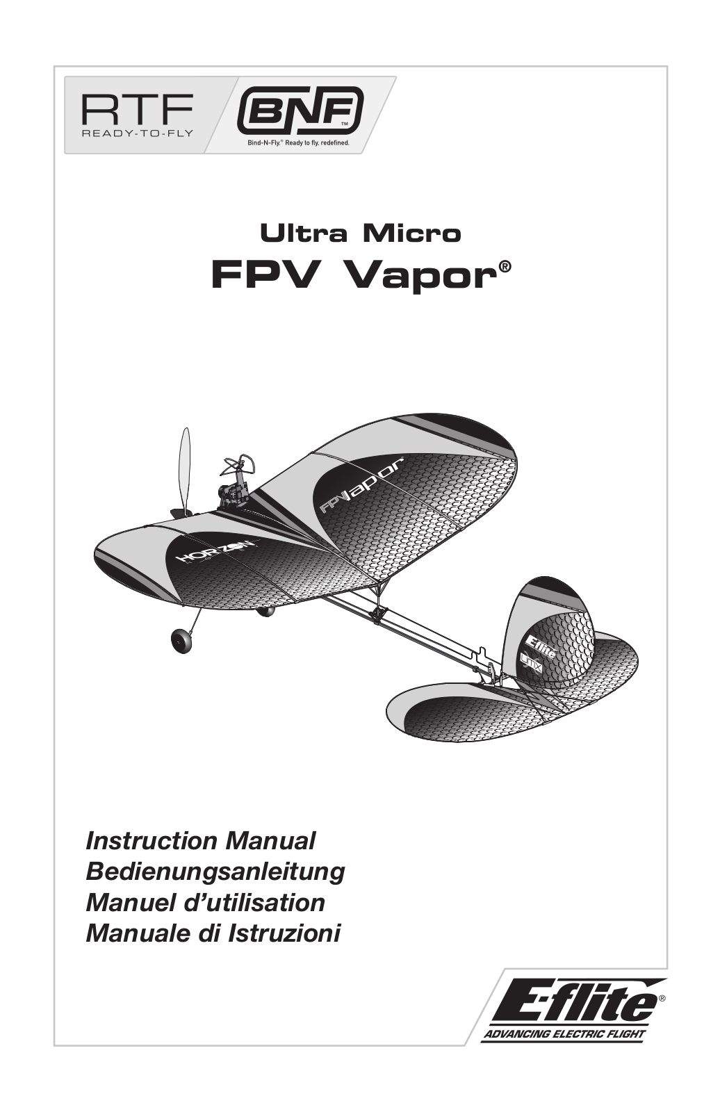 E-flite FPV Vapor RTF W Headset User Manual