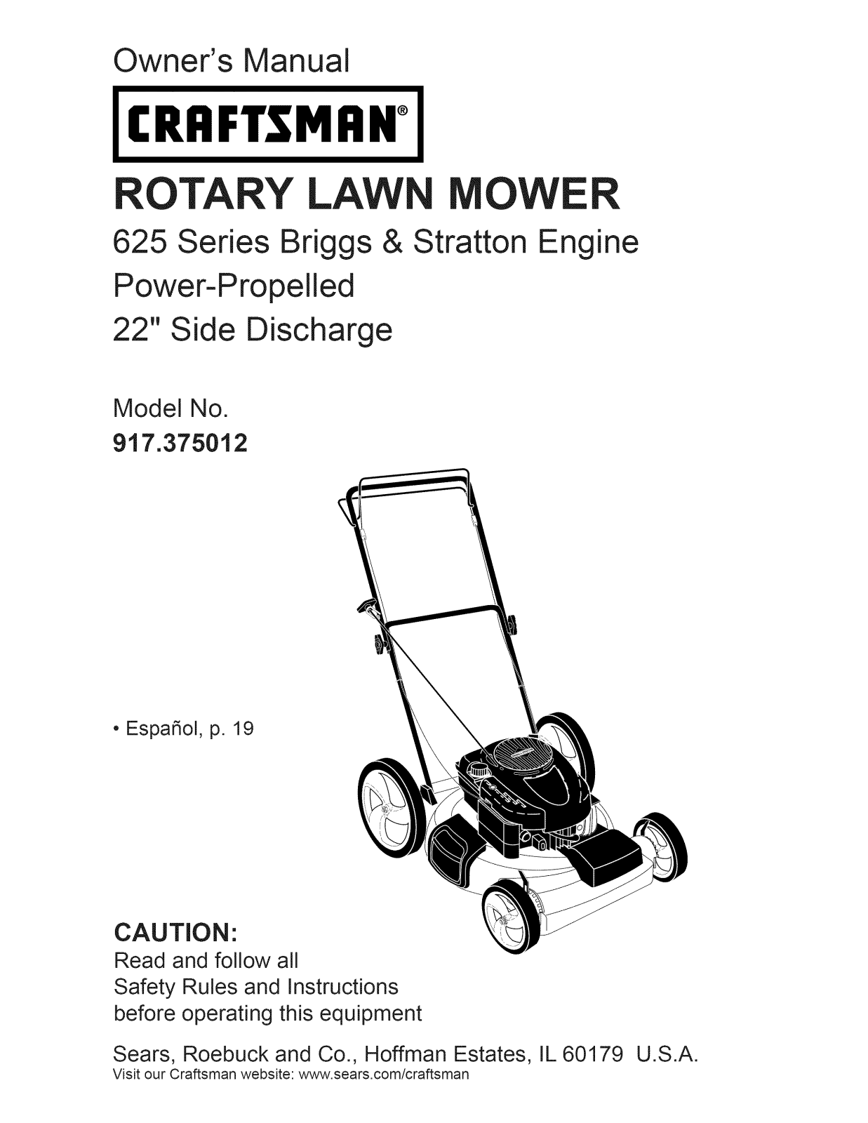 Craftsman 37501, 917.375012 User Manual - ManualMachine.com