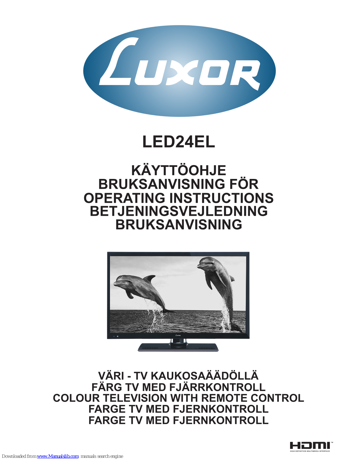 Luxor LED24EL Operating Instructions Manual