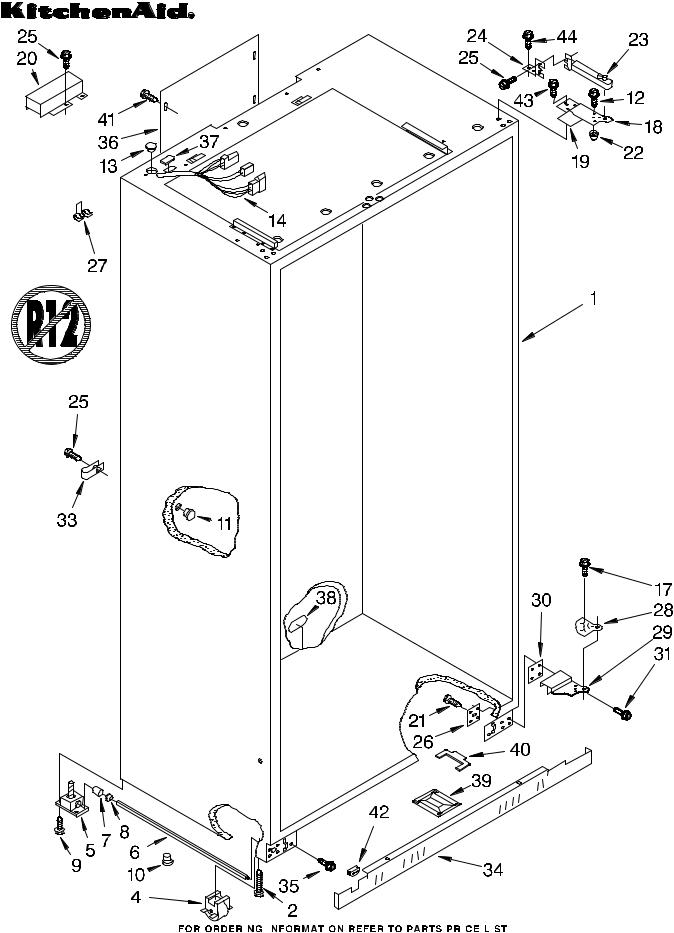 KitchenAid KSSS42MDX04 Parts List