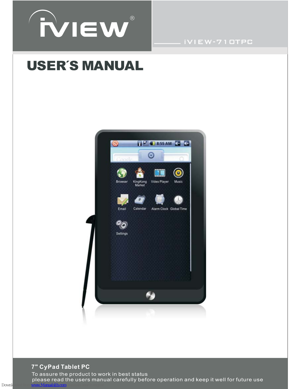 IVIEW iVIEW-710TPC, CyPad 710TPC User Manual