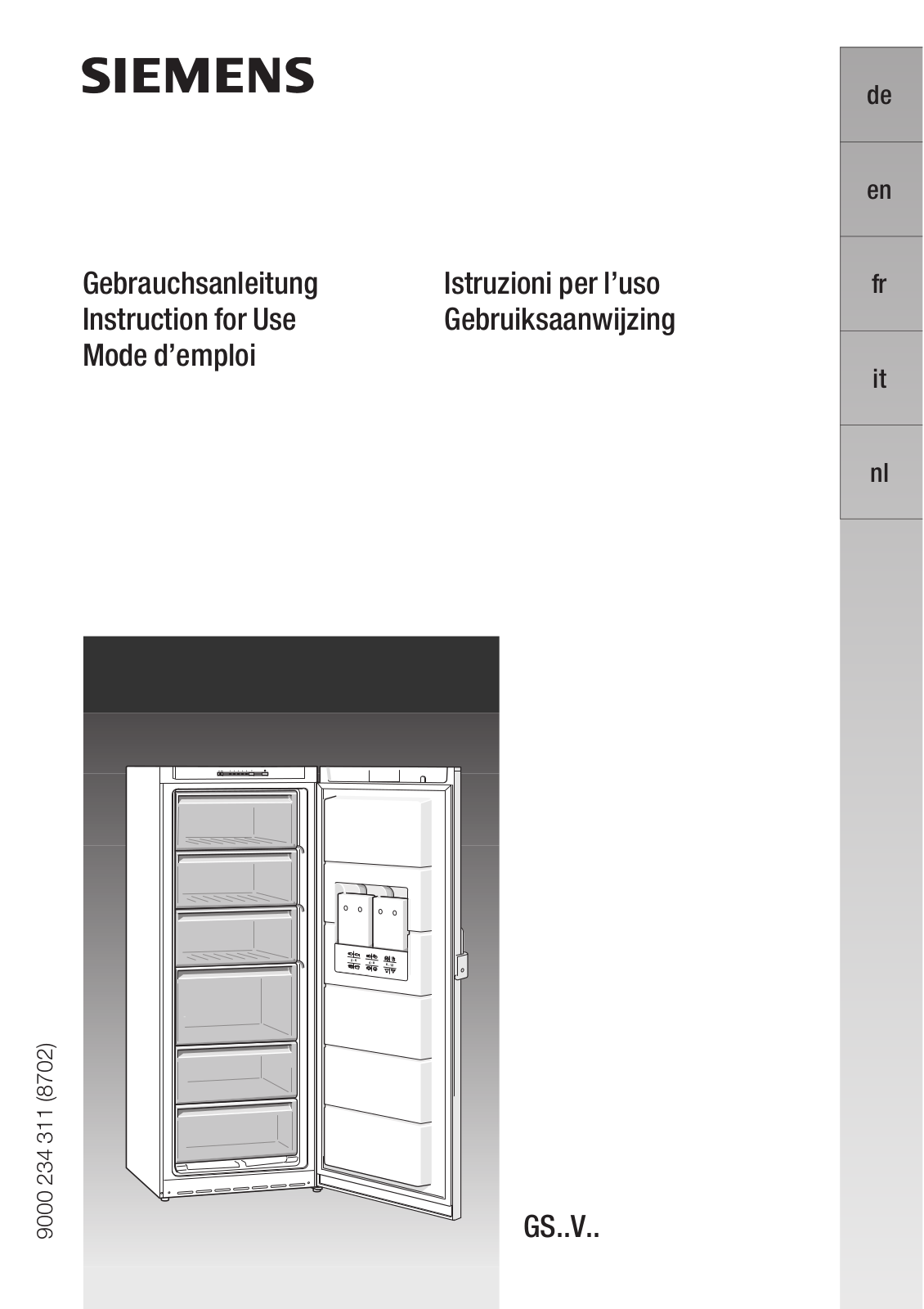 SIEMENS GS30VV31FF User Manual