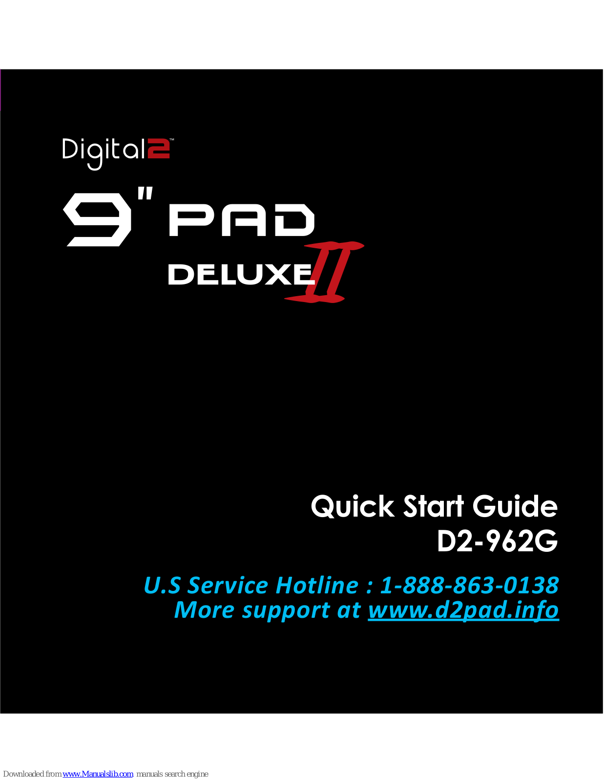 Digital2 D2-963G, Deluxe II D2-963G Quick Start Manual - ManualMachine.com