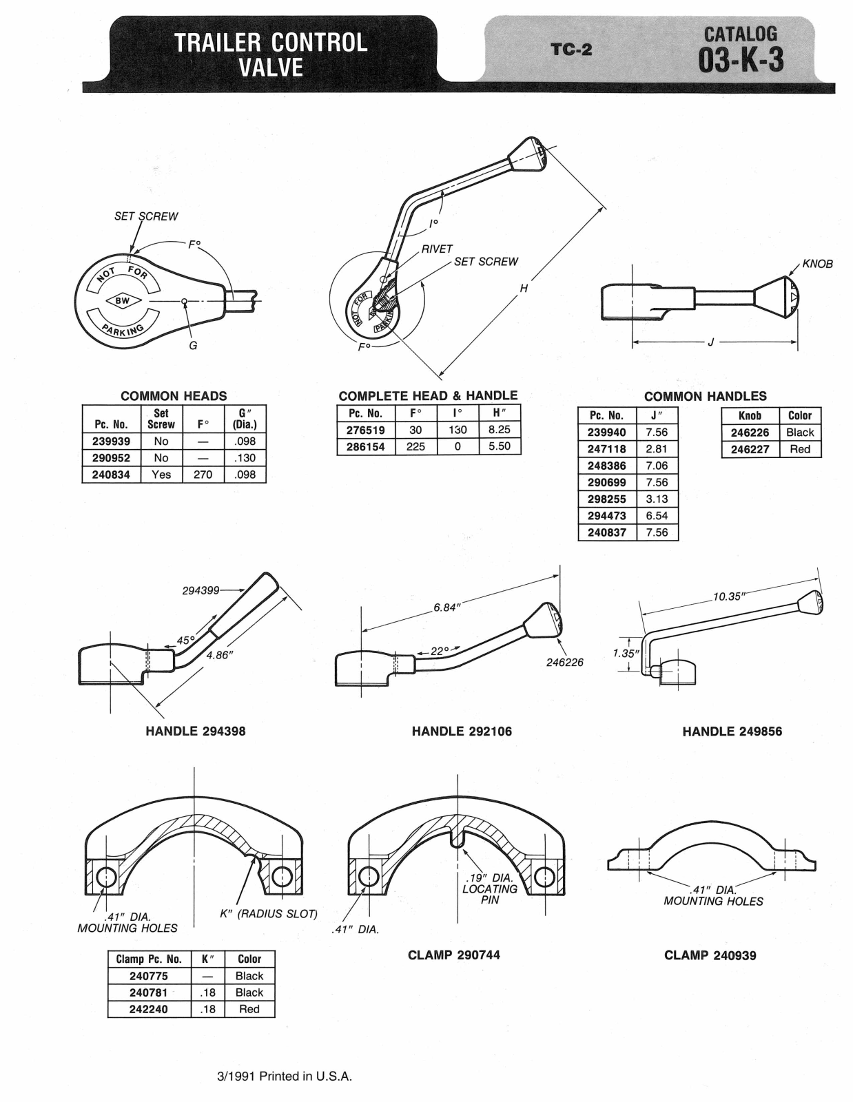 BENDIX 03-K-3 User Manual