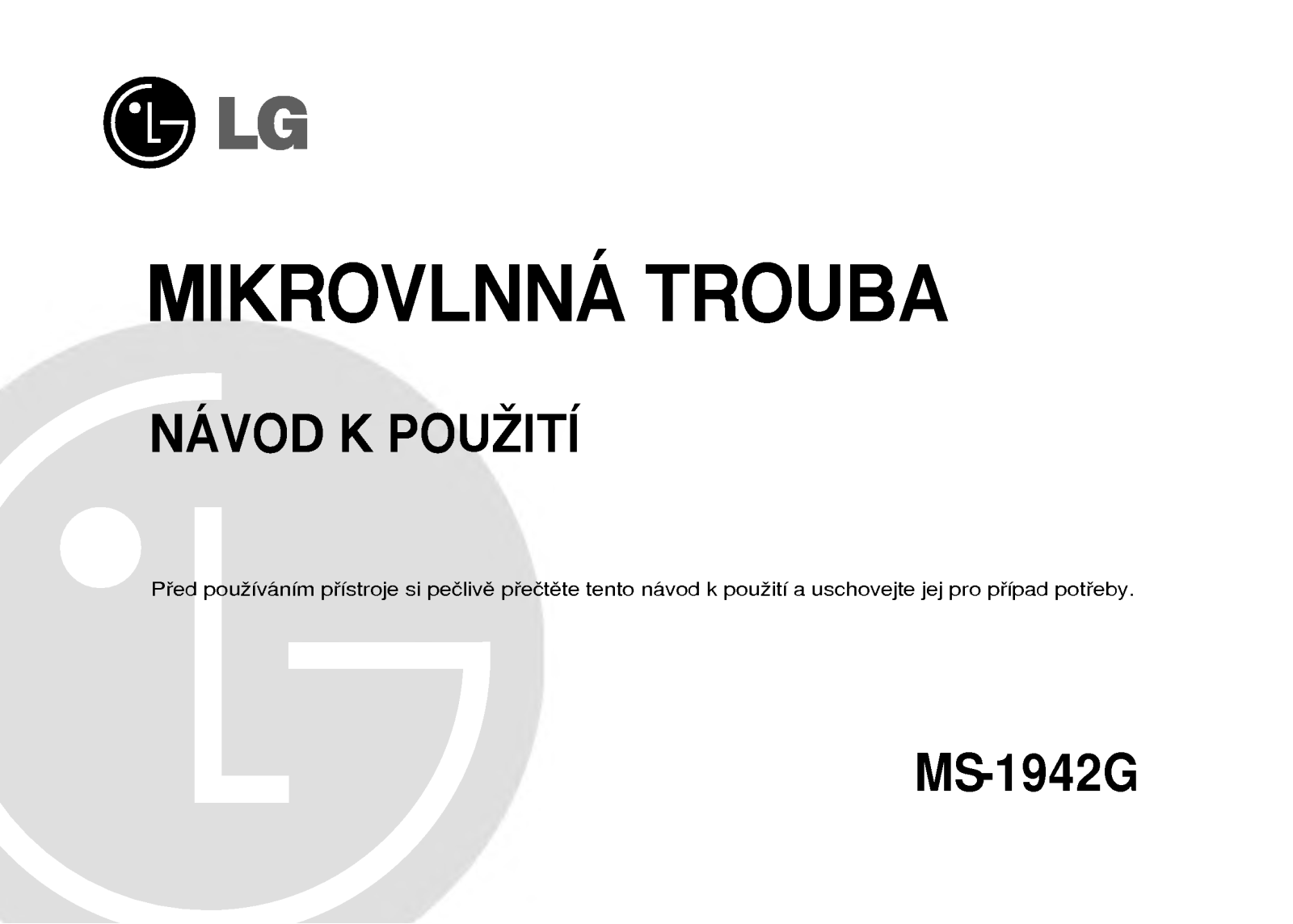 Lg MS-1942G User Manual