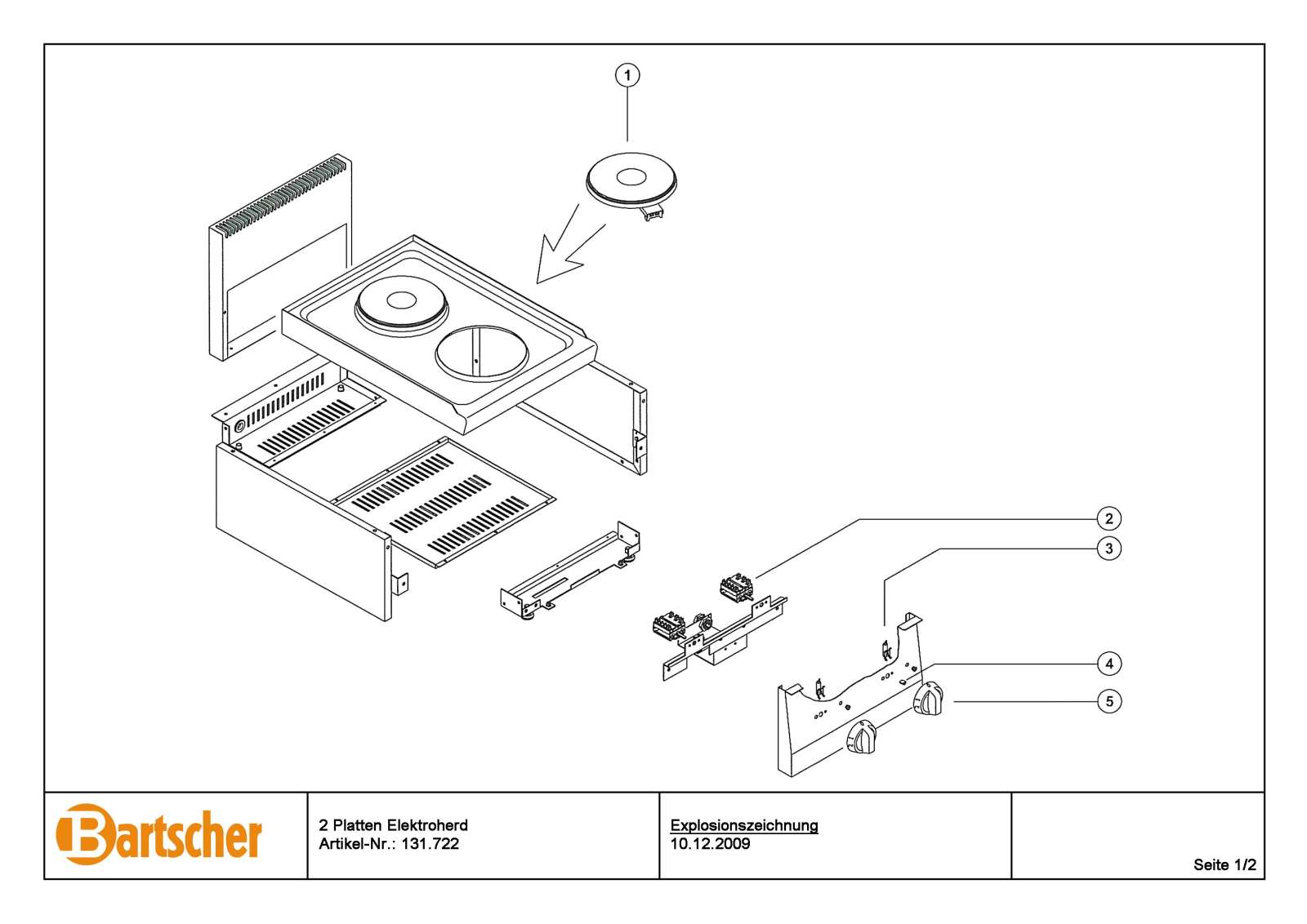 Bartscher 131722 User Manual