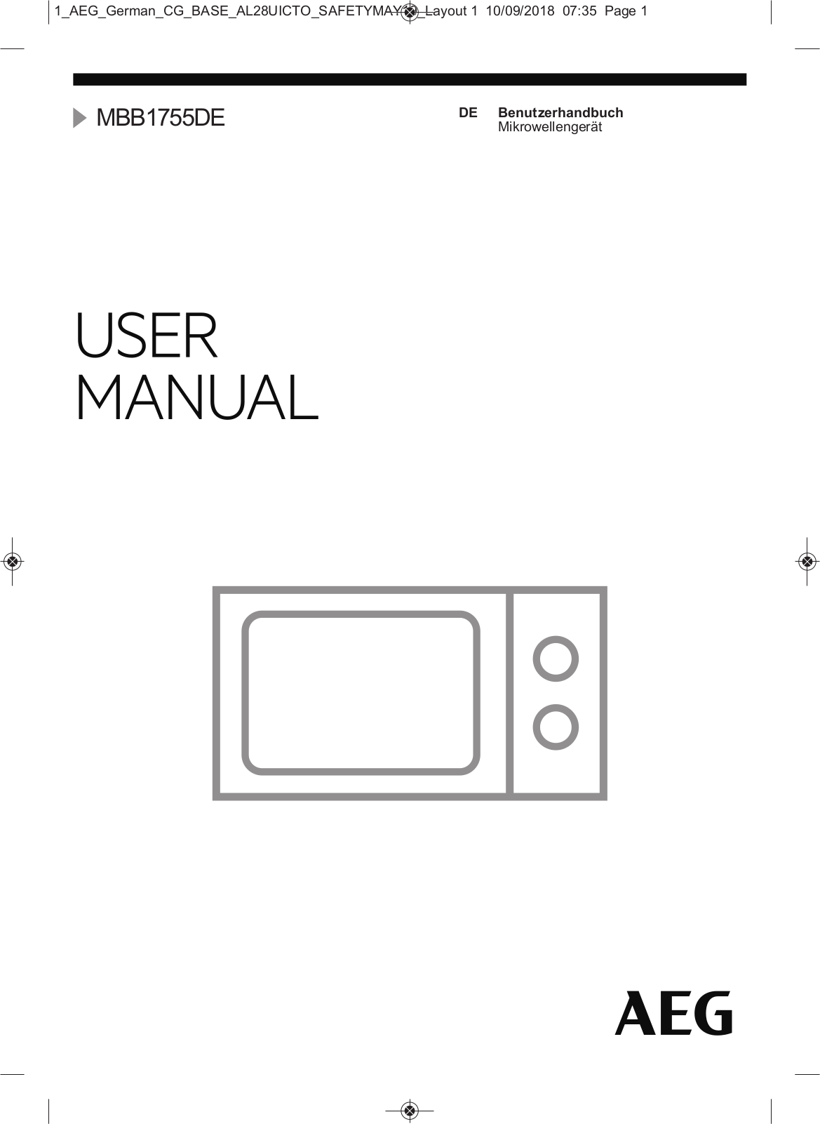 AEG MBB1755DEM User Manual