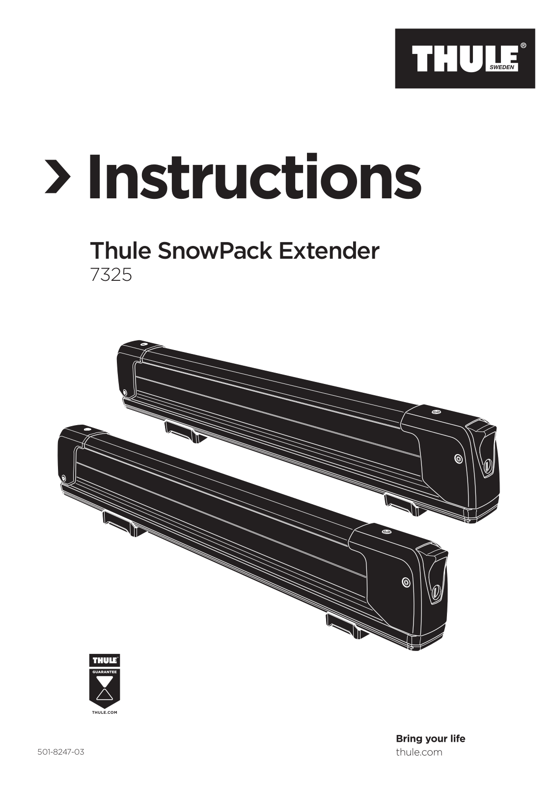 Thule SnowPack Extender 7325 User Manual