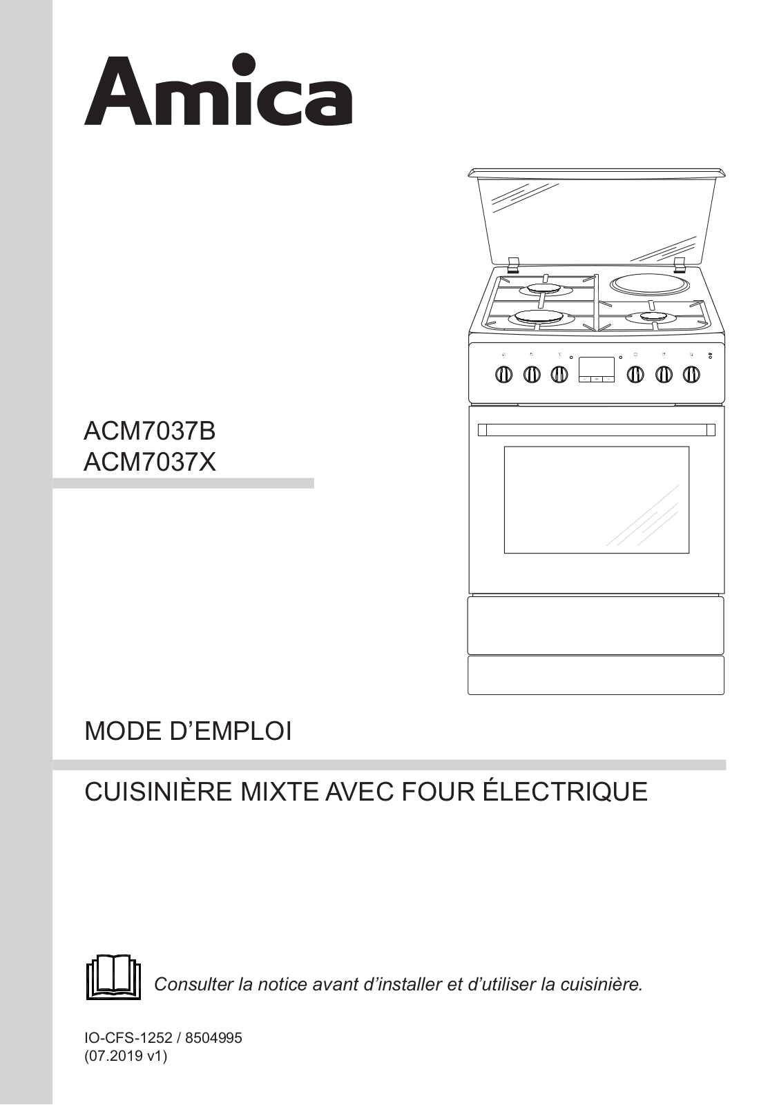 Amica ACM7037B, ACM7037X User Manual