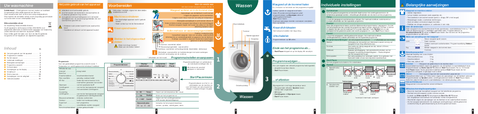 Siemens WM14E440NL User manual