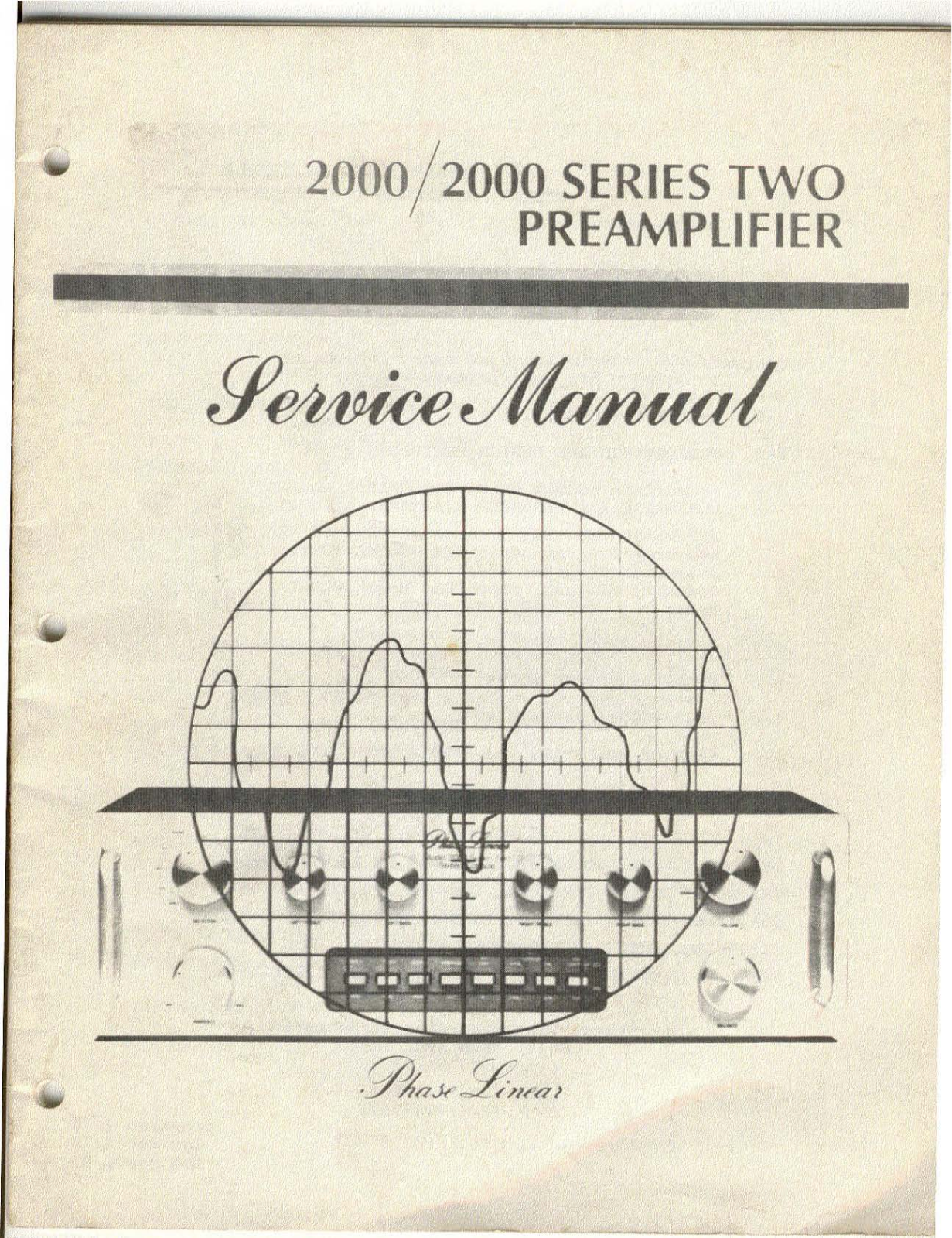 Phase Linear 2000 Service manual