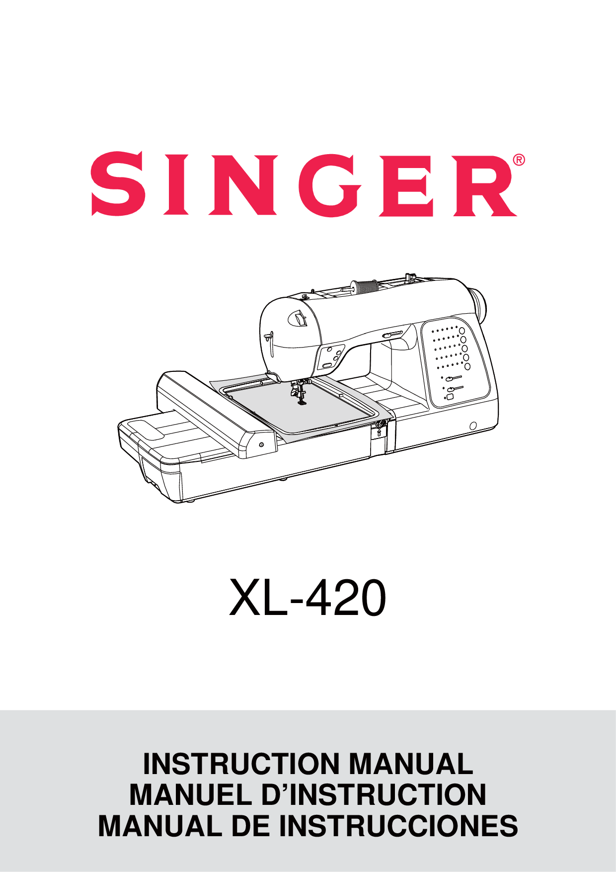 Singer XL-420 Instruction Manual