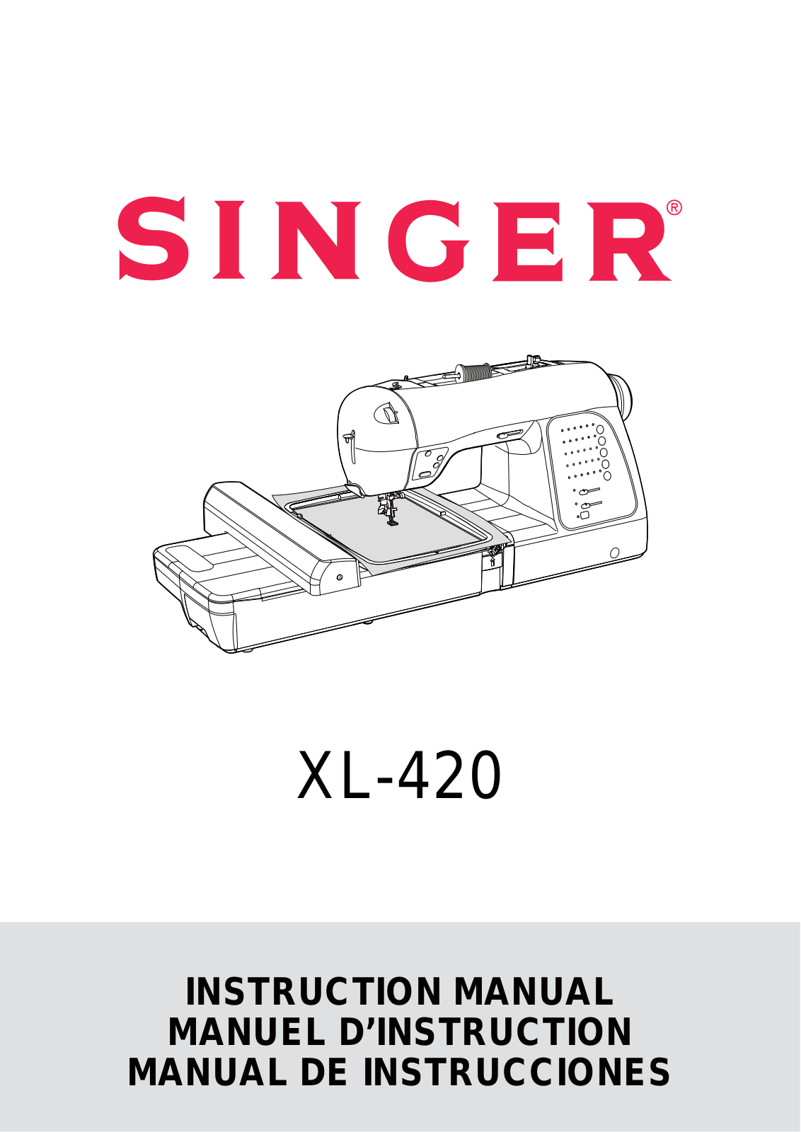 Singer XL-420 Instruction Manual