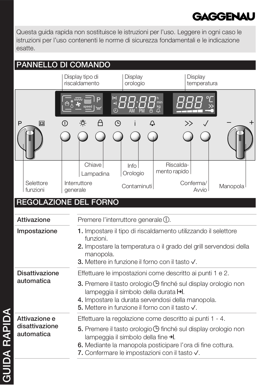 Gaggenau BL253110 User Manual