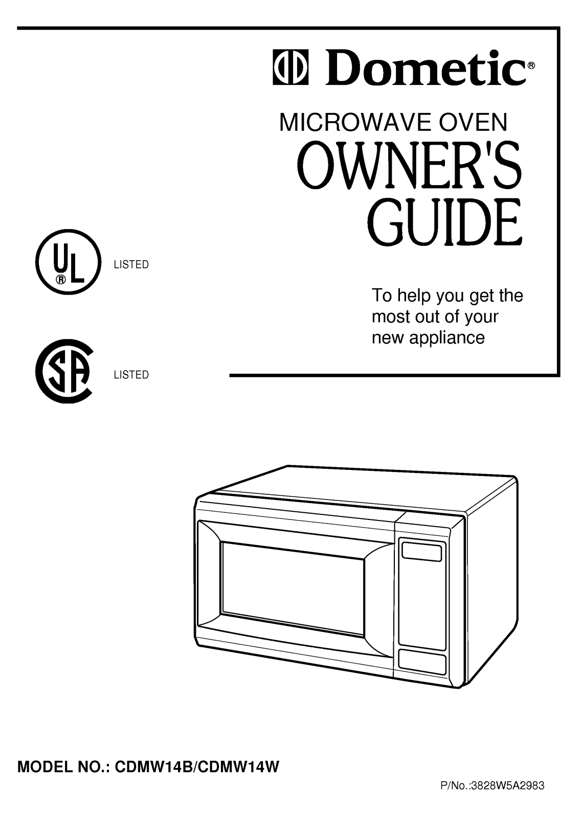 LG CDMW14W, CDMW14B User Manual