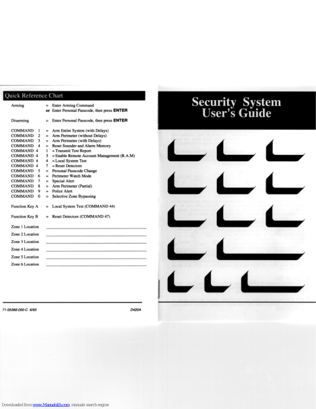 Myalarm D420, D420A User Manual