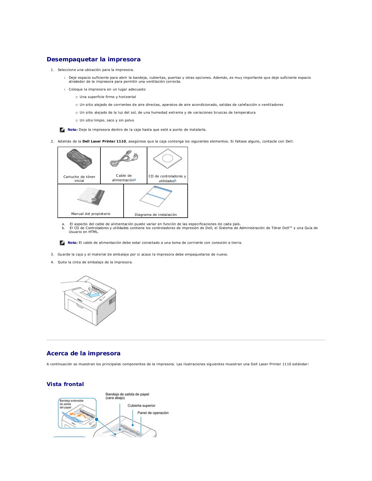 Dell 1110 User Manual