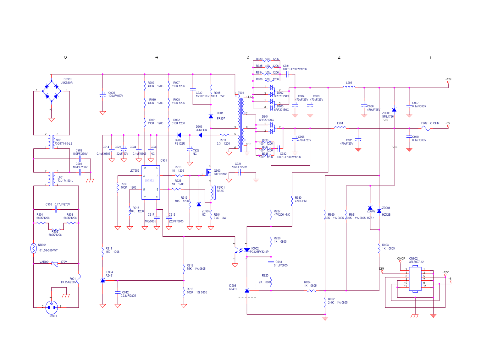 Victory Electronics 715G1695 schematic